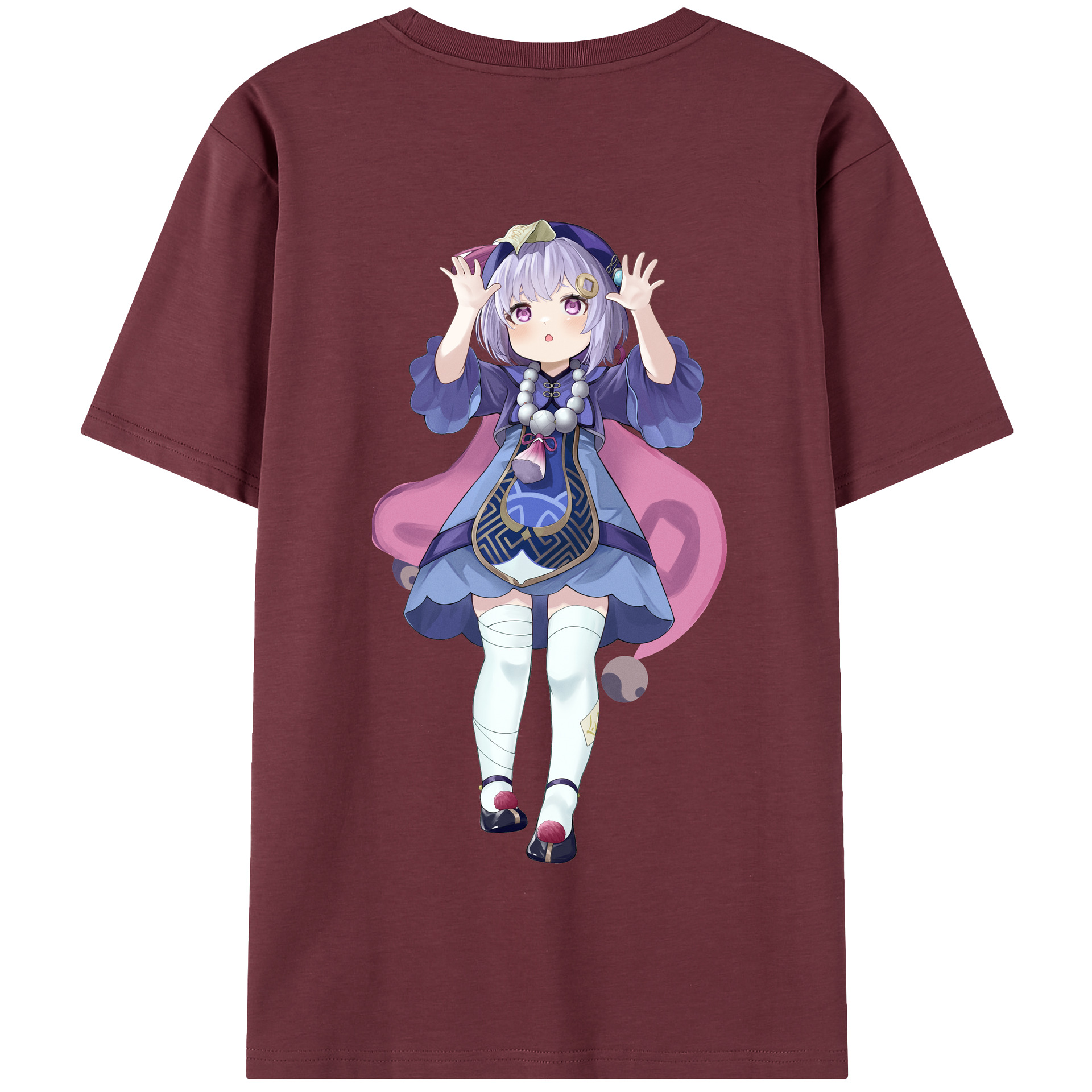 げんし神 七七 なな  genshin Nana 綿100％半袖Tシャツ（背面プリント）